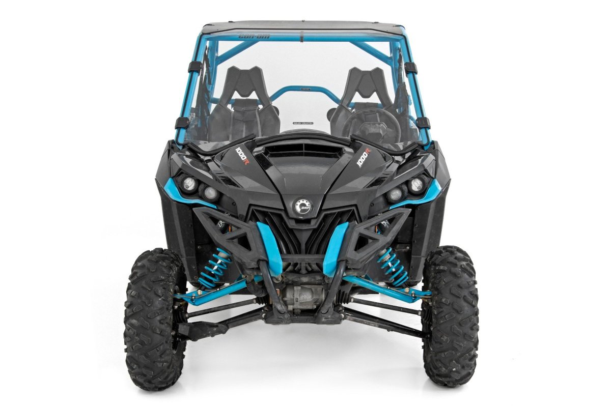 Can-Am Maverick 1000R XC Full Windshield - Rough Country - Scratch Resistant - '16-'18